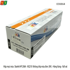 Hộp mực Starink HP 206A – W2110 (BK , màu đen , Không Chip) – Có lỗ đổ mực – Chính hiệu – Full VAT