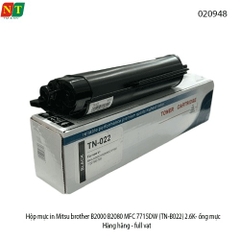 Hộp mực in Mitsuco Brother TN-B022 B2000 B2080 MFC 7715DW – ống mực 2.6K – trắng đen – full VAT