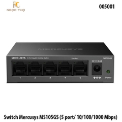Chia mạng Mercusys MS105GS (5 poSwitch Chia Mạng Mercusys MS105GS – 5 Cổng Gigabit 10/100/1000 Mbps – Vỏ Kim Loại