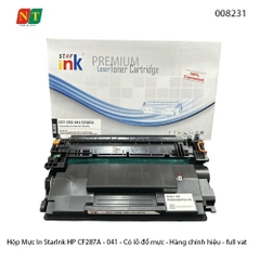 Hộp mực in StarInk HP CF287A (041) - 87A – Có lỗ đổ mực – Hàng chính hiệu – Full VAT