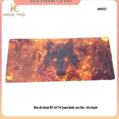 Bàn di chuột NT 30*70 3mm hình con Chó - lót chuột