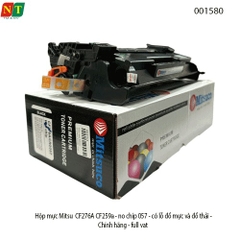 Hộp mực Mitsuco 76A CF276A CF259A Canon 057 – không chip – có lỗ đổ mực & xả thải – hàng mới 100% – full VAT