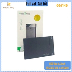 Hộp đựng ổ cứng VEGGIEG USB 3.0 VGM01 (5Gbps) - HDD Box 2.5 inch VEGGIEG USB 3.0 VGM01 (5Gbps) - Full Vat