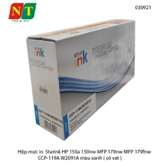 Hộp mực in Starink dùng cho máy in HP 150a 150nw MFP 178nw 179fnw W2091A 119A màu xanh Cyan – chính hiệu – full VAT