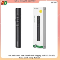 Bút trình chiếu laser thuyết trình Veggieg V-LP003 (Tia đỏ) - Hàng chính hãng - full vat