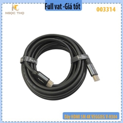Dây HDMI 5M 4K VEGGIEG V-H304 – HDMI 2.0, 4K@60Hz – Hàng chính hiệu – Full VAT