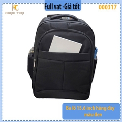 Ba lô laptop 15.6" – Hàng dày, màu đen – Zin – Full VAT