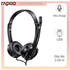 Tai nghe Rapoo H120 màu đen chân USB chính hãng