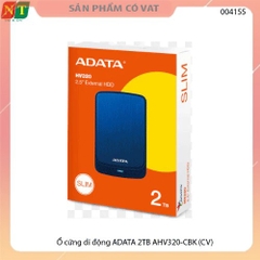 Ổ cứng di động ADATA 2TB AHV320-CBK - Ổ cứng cắm ngoài di động ADATA 2TB AHV320-CBK - Hàng chính hãng - Full vat