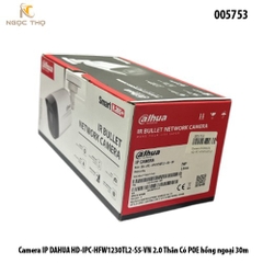 Camera IP Thân Trụ Dahua DH-IPC-HFW1230TL2-S5 2MP – Hồng Ngoại 30m – Smart IR – POE – IP67 – Mobile App – Hàng Chính Hãn