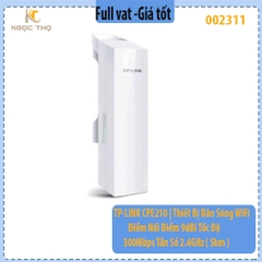 “TP-LINK CPE210 | Thiết Bị Bắn Sóng WiFi Ngoài Trời Định Hướng 9dBi – 300Mbps – 2.4GHz – Tầm Xa 5km– dùng cho thang máy