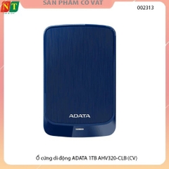 Ổ cứng di động ADATA 1TB AHV320-CLB - Ổ cứng cắm ngoài di động ADATA 1TB AHV320-CLB - Hàng chính hãng - Full vat