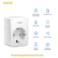 Ổ Cắm Wi‑Fi Thông Minh TP‑Link Tapo P100 (1‑Pack) – Chính hãng, Full VAT
