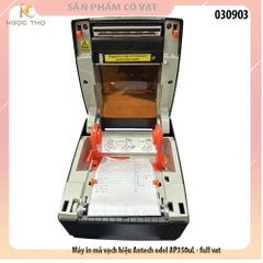 Máy in mã vạch hiệu Antech model AP350uL - full vat ( hỗ trợ khổ giấy k80 , A6, A7)