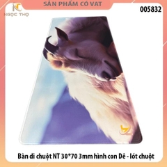 Bàn di chuột NT 30*70 3mm hình con Dê - lót chuột