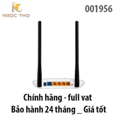 Bộ phát Wi‑Fi TP‑Link TL ‑ WR841N – Chuẩn N 300Mbps – 2 ăng‑ten ngoài –  841 Chính hãng - có hỗ trợ cài đặt - full vat