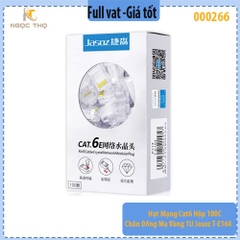 Hạt mạng Cat6 Hộp 100C Chân Đồng Mạ Vàng 1U Jasoz T-E164 - hàng chính hãng - full vat