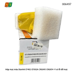 Hộp Mực Màu Starink CF402A / CF502A / CRG045 / CRG054 – Yellow (Vàng) – Chip 202A – Có Lỗ Đổ Mực – Chính hiệu