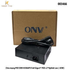 Chia mạng POE ONV-H3064PS – Full Giga 4POE + 2Uplink Lan (65W) – Chính Hãng – Full VAT