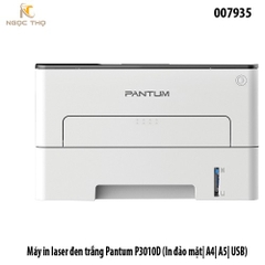 Máy in laser đen trắng Pantum P3010D (A4) – 30ppm, in 2 mặt tự động – USB – Chính hãng, đủ VAT – Hỗ trợ cài đặt từ xa.