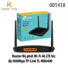 Bộ phát Router Wi-Fi 4G LTE TP-Link TL-MR6400 – Tốc độ 300Mbps – 4 cổng LAN – Chính hãng Full VAT – Bảo hành 24 tháng