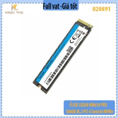 Ổ SSD Lexar NM610 PRO 500GB M.2 PCIe Gen3x4 NVMe  Hàng chính hãng – Full VAT