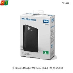 Ổ cứng di động WD Elements 2.5" 2TB – USB 3.0 (tương thích USB 2.0) – Chính hãng – Full VAT – BH 24T