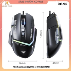 Chuột Gaming Có Dây AULA S12 Pro – LED RGB – DPI 12800 – Chính Hãng – Full VAT