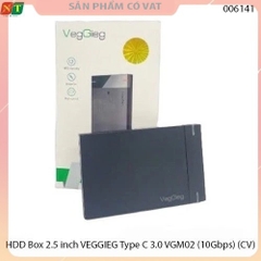 Hộp đựng ổ cứng Box 2.5 inch VEGGIEG Type C 3.0 VGM02 (10Gbps) - Full vat