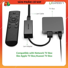 Cáp USB to Lan 2.0 cho Macbook, pc, laptop hỗ trợ Ethernet 10/100 Mbps chính hãng Ugreen 20254