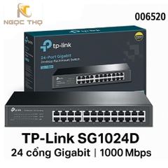 Chia mạng Switch TP-Link SG1024D – Bộ Chia Mạng Tplink 24 Cổng Gigabit 10/100/1000Mbps – Vỏ Kim Loại – Chính Hãng