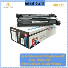 Hộp Mực Mitsuco Canon 070 – Dùng Cho Canon LBP 243dw / 246dw / 247dw / MF461dw / MF462dw / MF463dw / MF465dw – Không Chi