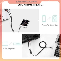 Dây chuyển đổi 3.5mm ra 2RCA (HOA SEN) Dài 1-8m UGREEN AV102