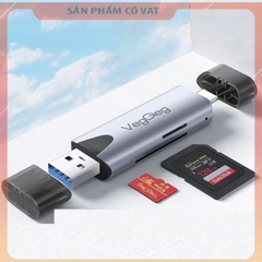 Đầu Đọc Thẻ Nhớ Đa Năng USB/TypeC 2 in1 VEGGIEG V-C305