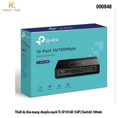 Switch TP-Link TL-SF1016D – Bộ Chia Mạng Tplink 16 Cổng 10/100Mbps – Vỏ Nhựa – Plug & Play – Chính Hãng – Full VAT