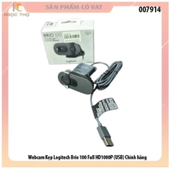 Webcam Kẹp Logitech Brio 100 Full HD1080P - chân usb - Chính hãng - chính hãng