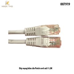 Dây mạng bấm sẵn Cat5e 1.2m – Đúc sẵn 2 đầu RJ45 – Cắm là dùng