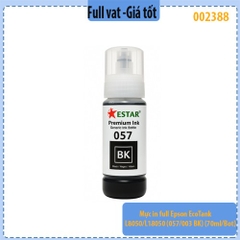 Mực in full Epson EcoTank L8050/L18050 ( 057/003 BK ) (70ml/Bot) - chính hiệu Estar - full vat