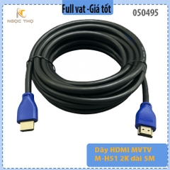 Dây HDMI MVTV M-H51 2K Dài 5M – Chính Hiệu, Giá Tốt, Hỗ Trợ Độ Phân Giải 2K