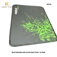 Bàn di chuột Razer 20×25cm – dày 2mm, khâu viền 360°, vải in nhiệt, đế cao su – Hàng zin – Full VAT