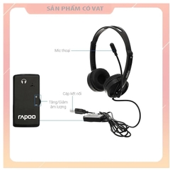 Tai nghe Rapoo H120 màu đen chân USB chính hãng