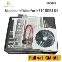 Mainboard WinnFox H310 DDR4 NK, Chipset Intel H310, Socket 1151, Hỗ trợ DDR4, VGA onboard (HDMI, D-Sub), Micro-ATX