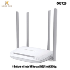 Bộ định tuyến wifi Router WiFi Mercusys MW325R tốc độ 300Mbps - Dễ dàng cài đặt - Vùng phủ sóng rộng - Bảo hành 2 năm