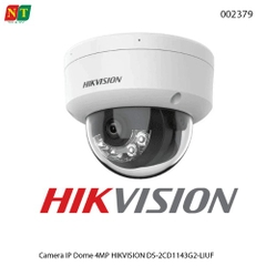 Camera IP Dome 4MP HIKVISION DS-2CD1343G2-LIUF – Tích Hợp Mic, Smart Hybrid Light, Hồng Ngoại & Ánh Sáng Trắng 30m