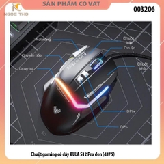 Chuột Gaming Có Dây AULA S12 Pro – LED RGB – DPI 12800 – Chính Hãng – Full VAT