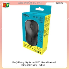 CHUỘT KHÔNG DÂY RAPOO M160 SILENT MULTIMODE ĐEN (KẾT NỐI WIRELESS 2.4GHZ / BLUETOOTH)
