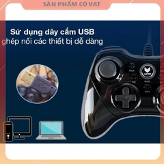 Tay Cầm Chơi Game Có Dây Rapoo V600 Đen Phụ Kiện Chơi Điện Tử