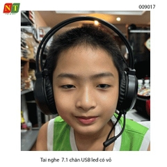 Tai nghe Gaming 7.1 LED 7 màu – USB – Chụp tai da êm – Dây bọc dù 2m – Chuyên phòng net – BH 6 tháng - full vat