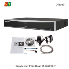 Đầu Ghi Hình IP 8 Kênh HIKVISION DS-7608NXI-K1 – Smart NVR, Hỗ Trợ Ghi 12MP,1 Ổ Cứng 10TB , chính hãng