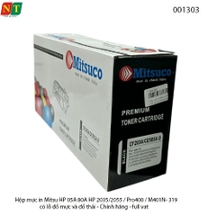Hộp Mực In Mitsuco HP CE505A / CF280A / Canon CRG-319 (Mực 05A – 80A – Có lỗ đổ mực & đổ thải – Chính hiệu – Full VAT